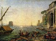 Claude Lorrain Seehafen beim Aufgang der Sonne Spain oil painting artist